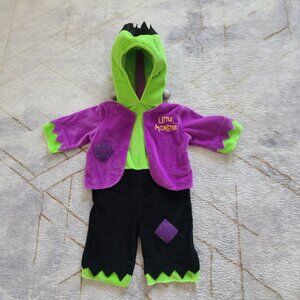 Cute Plush Baby Halloween Costume  “Little Monster” (6–9M) Frankenstein